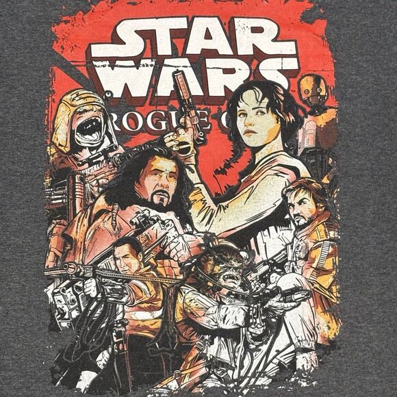 Star Wars: Rogue One-Rebels Characters Collage T-Shirt Size Large - Picture 2 of 6